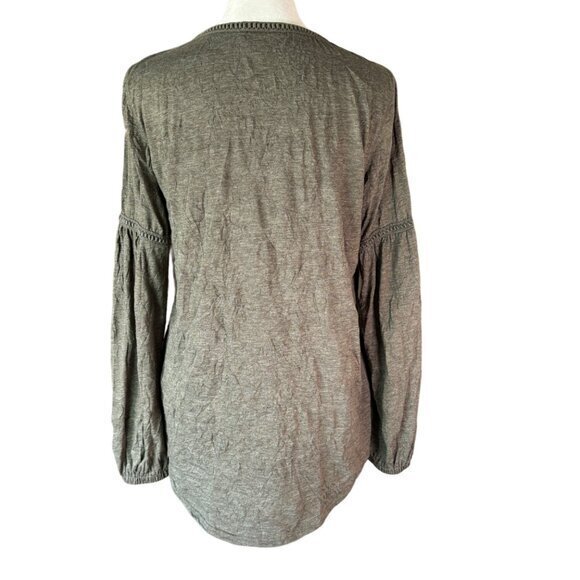 Sundance Top Blouse Size Small Boho Royal Rosie Crinkled Long Sleeve - Picture 6 of 9